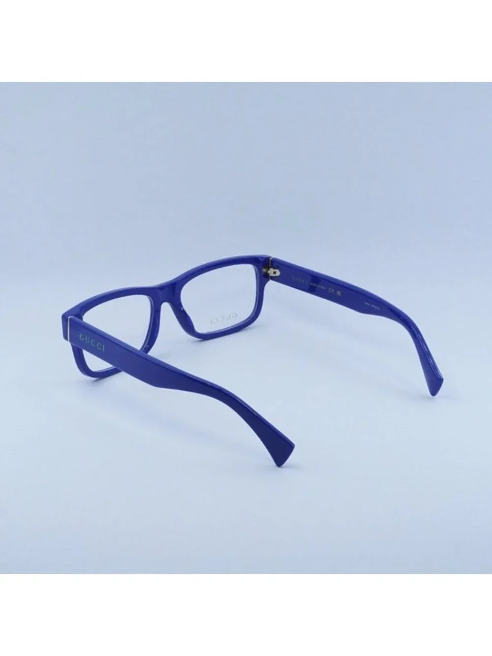 Gucci GG1141O 002 Eyeglasses Blue 56mm Rectangle Frame